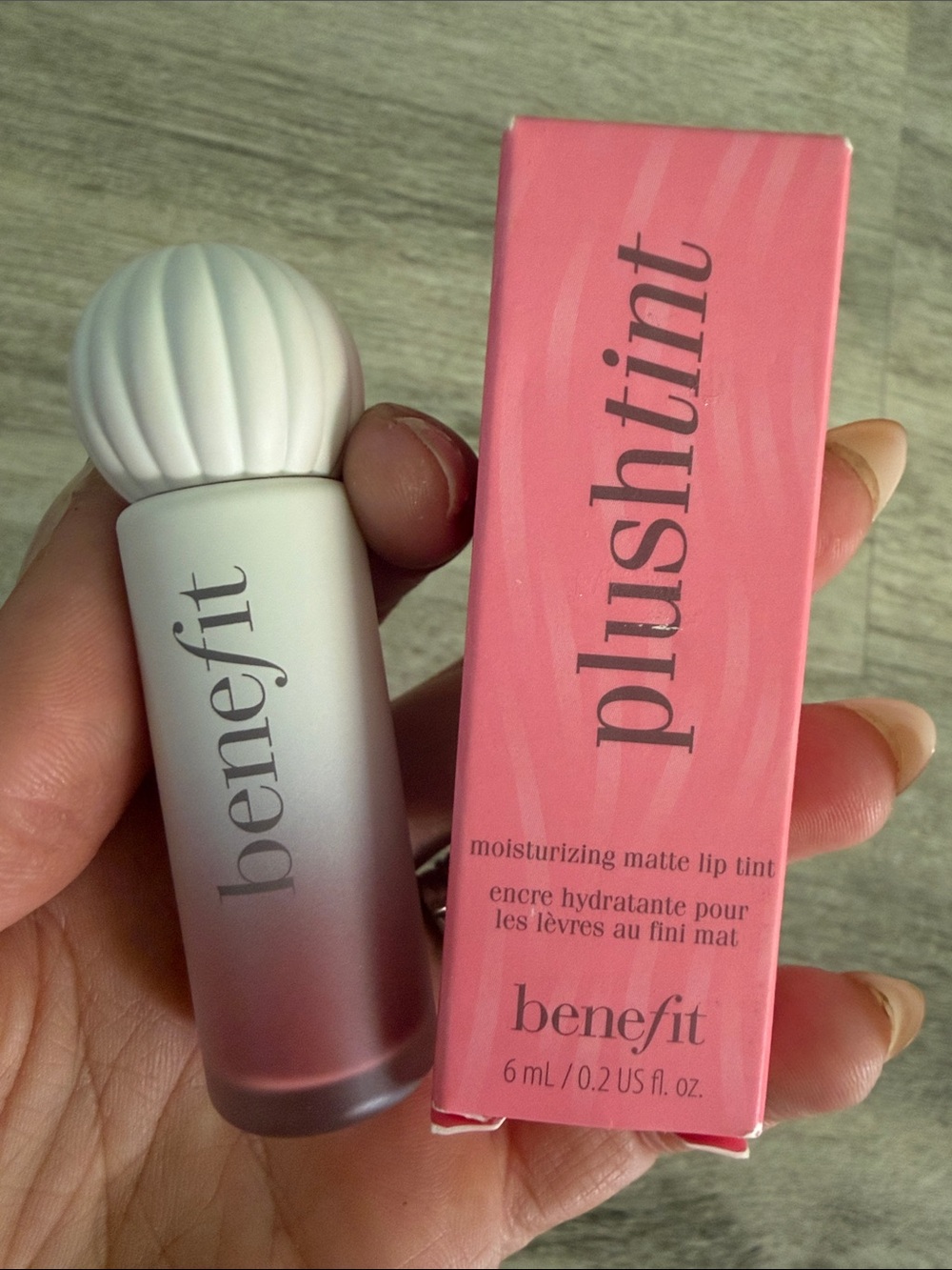 Benefit Plush Tint Moisturizing Matte Lip Tint — Pink
